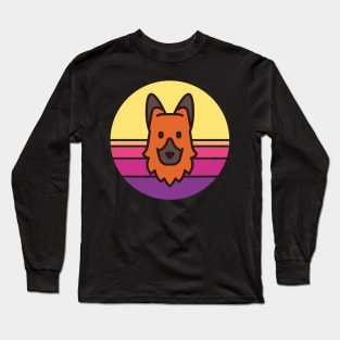 Sunset Walk with my German Shepherd Long Sleeve T-Shirt